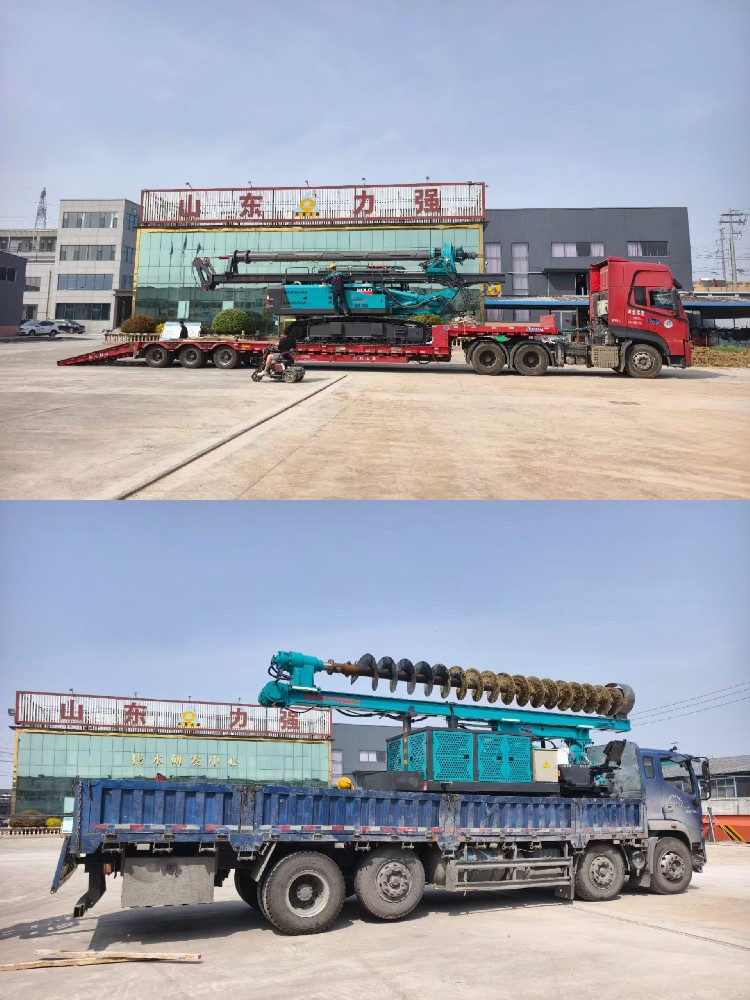 伸缩底盘30米锁杆机 和履带光伏长螺旋一起发货，